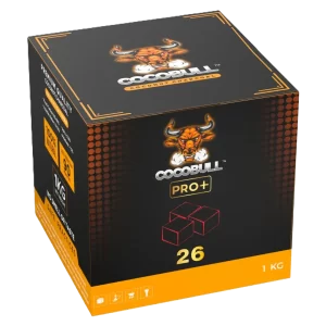COCOBULL Coconut Shell Charcoal  Premium Quality  26MM - 1KG